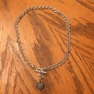 Sapphire heart necklace